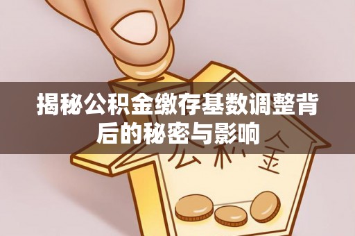 集安揭秘公积金缴存基数调整背后的秘密与影响