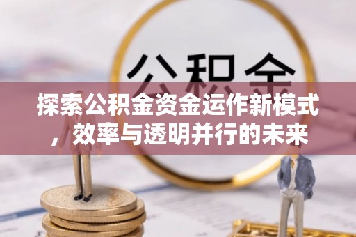 集安探索公积金资金运作新模式，效率与透明并行的未来