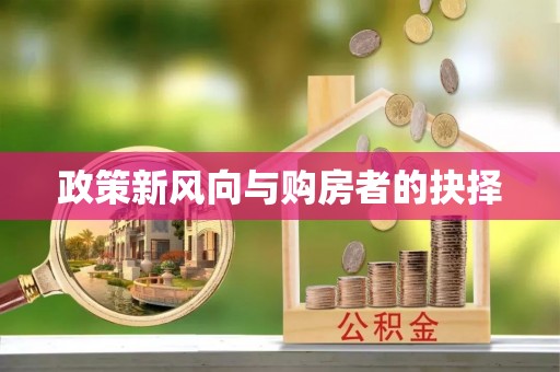 集安政策新风向与购房者的抉择