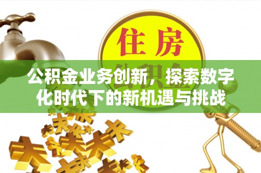 集安公积金业务创新，探索数字化时代下的新机遇与挑战
