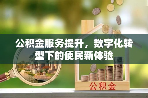集安公积金服务提升，数字化转型下的便民新体验