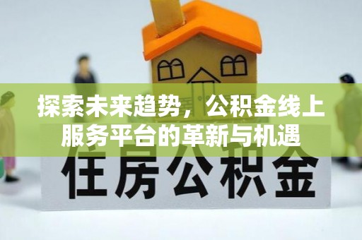 集安探索未来趋势，公积金线上服务平台的革新与机遇