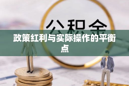 集安政策红利与实际操作的平衡点