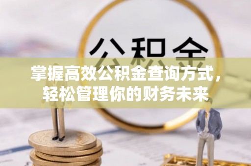集安掌握高效公积金查询方式，轻松管理你的财务未来