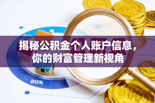 集安揭秘公积金个人账户信息，你的财富管理新视角