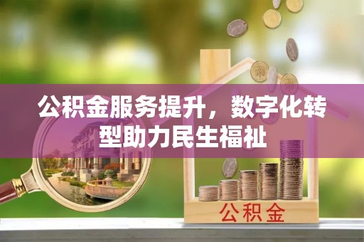集安公积金服务提升，数字化转型助力民生福祉
